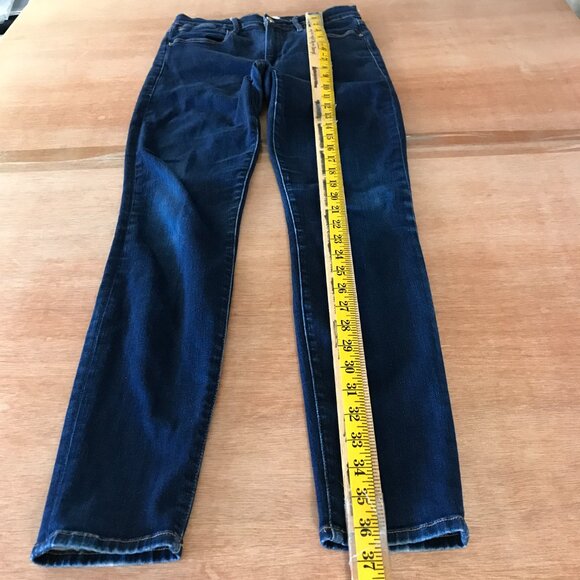 Frame Le High Skinny Jeans Women 28 Blue Mid Rise Dark Wash Stretch Preppy 16436 - Picture 6 of 14